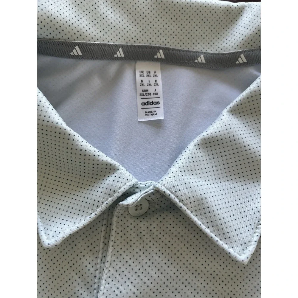 ADIDAS Men's Golf‎ Polo Crystal Jade Shirt  SIZE: XXL 2XL NWT MSRP $65